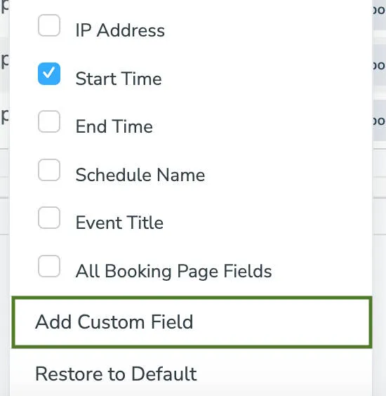 How to add an Apptoto custom booking page field