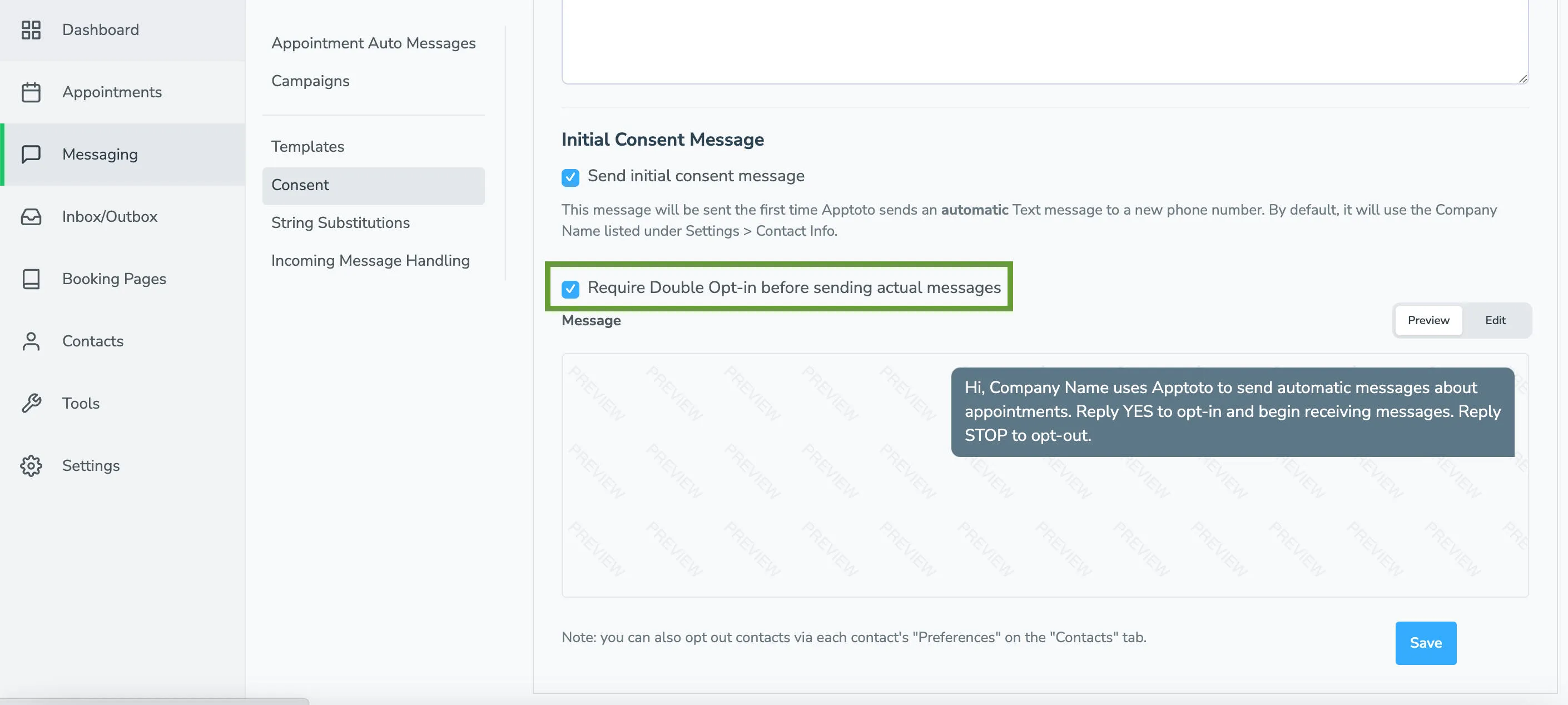 Double opt-in consent requires a phone number to agree to receive text messages